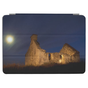 Moon Over Cottage Ruins   County Galway, Ireland iPad Air Cover
