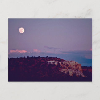 Moon Over El Morro National Monument Postcard
