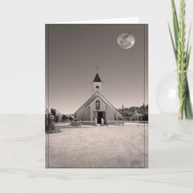 Moon over Elvis Chapel Card (Front)