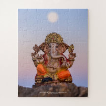 Moon Over Ganeshji, 16x20 Jigsaw Puzzle 2