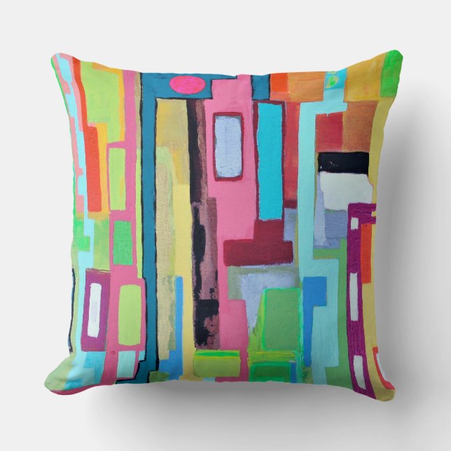 Moon Over Miami 20 x 20 Poly Throw Pillow (Front)