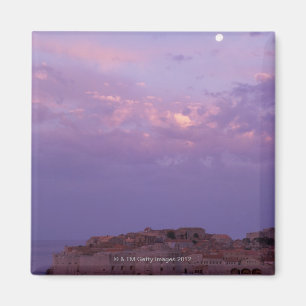 Moon Over Old City Magnet