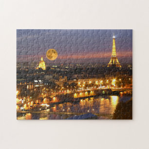 Moon over Paris challenging puzzle