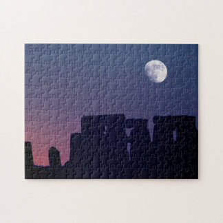 Moon Over Stonehenge | Wiltshire, England Jigsaw Puzzle