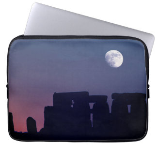 Moon Over Stonehenge | Wiltshire, England Laptop Sleeve