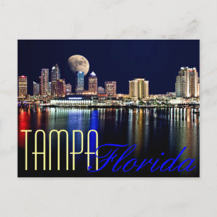 MOON OVER TAMPA BAY ! POSTCARD