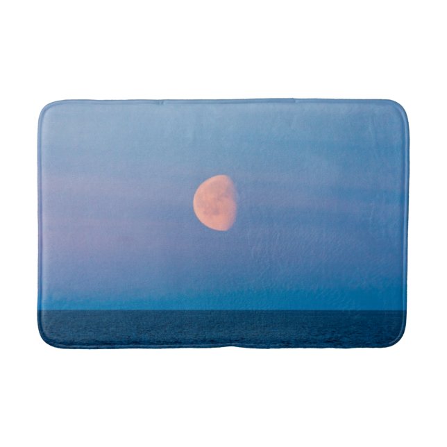 Moon Over the Bering Sea | Russia Far East Bath Mat (Front)
