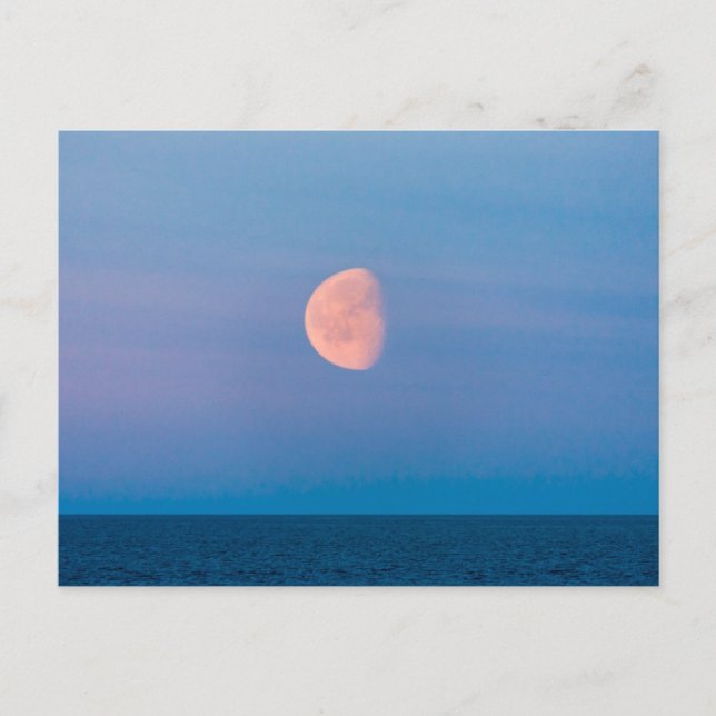 Moon Over the Bering Sea | Russia Far East Postcard (Front)