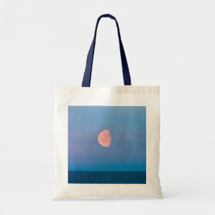 Moon Over the Bering Sea Russia Far East Tote Bag