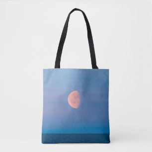 Moon Over the Bering Sea Russia Far East Tote Bag