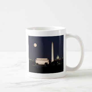 Moon over Washington DC Coffee Mug