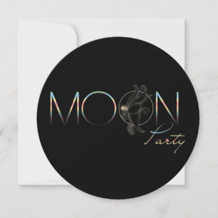 Moon Party - Invitation Card