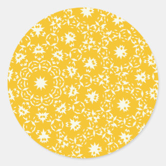 Moon pattern classic round sticker