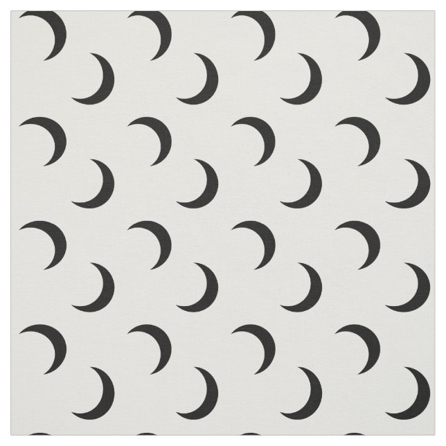 Moon Pattern Elegant Crescent Fabric (Swatch)