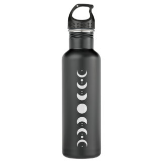 Moon Phase Cycle Phases Of The Moon Astronomy Star 710 Ml Water Bottle