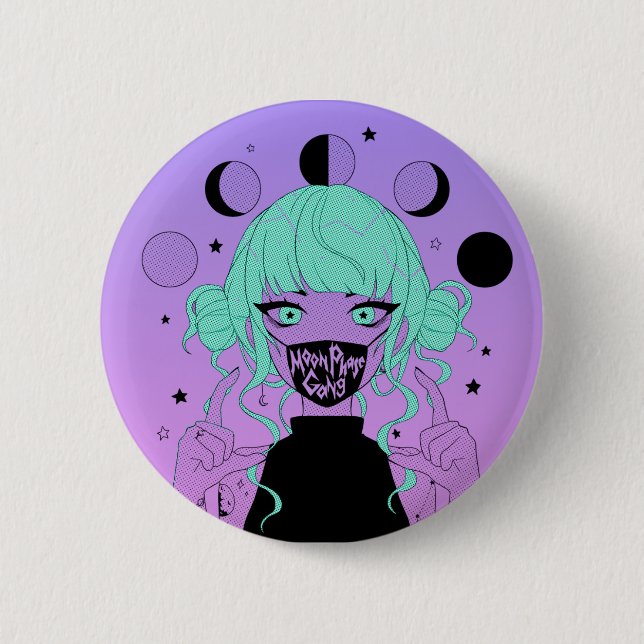 MOON PHASE GANG button (Front)