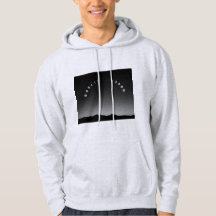 Moon phase hoodies, monochrome style.