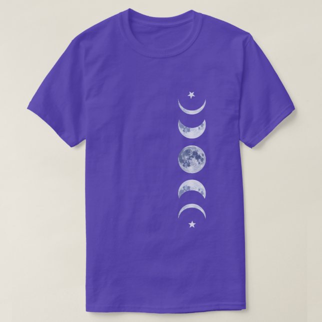 Moon Phase Lunar Cycle Astrology Celestial Astrono T-Shirt (Design Front)