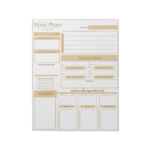 Moon Phase Manifestation Planner Notepad