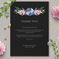 Moon Phase Pink Floral Metaphysical Wedding