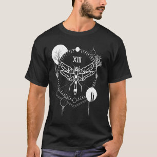 Moon Phase Tarot Mystical Gothic Witchcraft Occult T-Shirt
