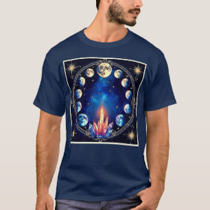 Moon Phases Crystal Cosmos T-Shirt