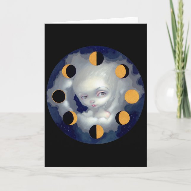 "Moon Phases" Greeting Card (Front)