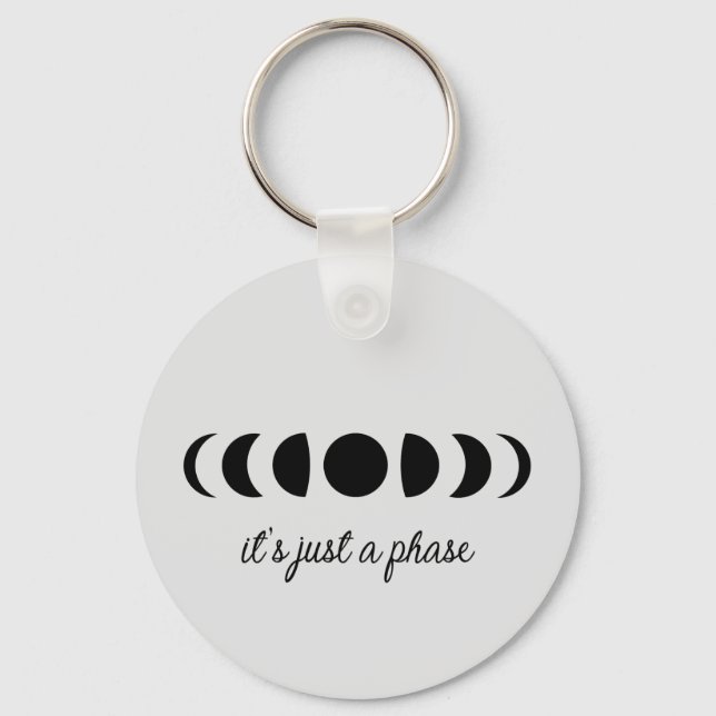Moon Phases Keychain (Front)