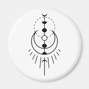 moon phases lunar eclipse magnet