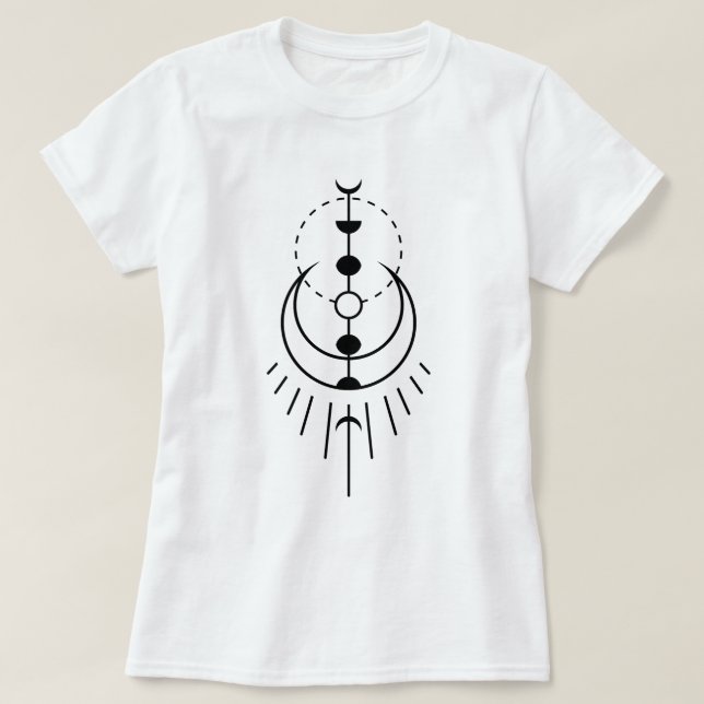 moon phases lunar eclipse T-Shirt (Design Front)