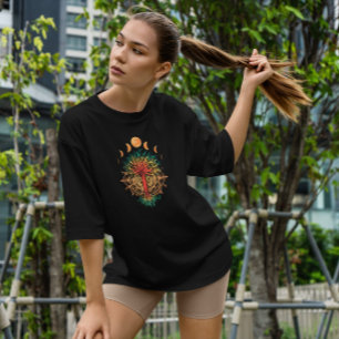 Moon Phases Mandala Nature T-Shirt