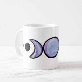 Moon Phases MoonChild art purple Coffee Mug