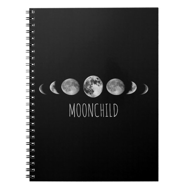 Moon Phases * Moonchild Notebook (Front)