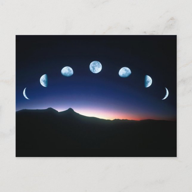 Moon Phases Postcard (Front)