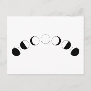 Moon Phases Postcard