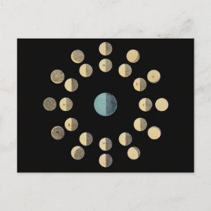 Moon Phases Postcard