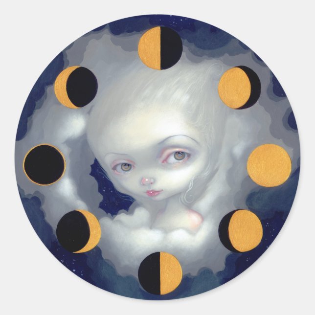 "Moon Phases" Sticker (Front)