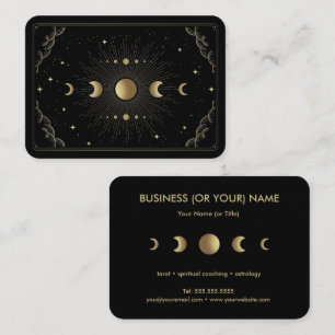 Moon Phases Tarot Reader Astrologer Business Card
