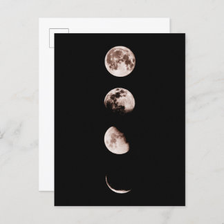 Moon Phases Wall Art – Celestial Home Decor Postcard