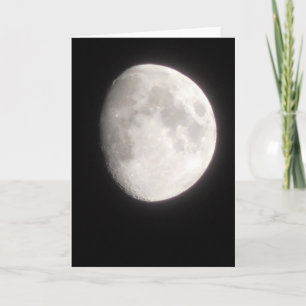 Moon Photo Blank  Card
