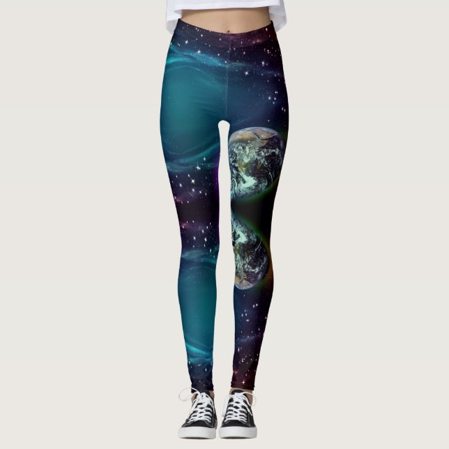 Moon, Planet and Stars Leggings (Front)