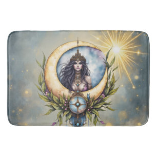 Moon Priestess – Keeper of the Celestial Balance. Bath Mat