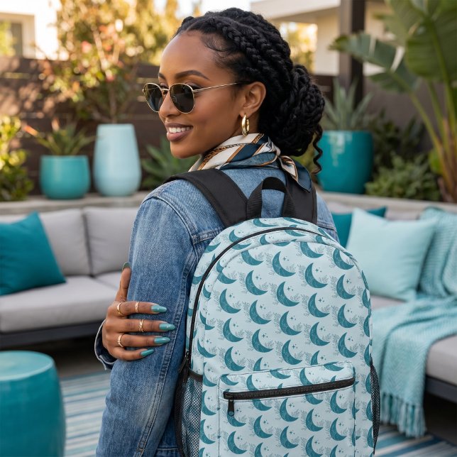 Moon Printed Backpack (Creator Uploaded)