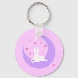 Moon rabbit keychain