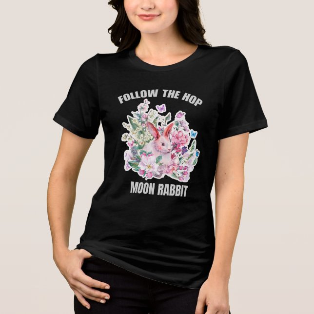 Moon Rabbit Tri-Blend Shirt (Front)