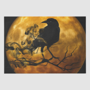 moon raven tissue paper