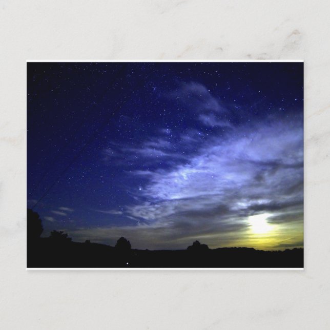 moon rise in Cambridge, NY Postcard (Front)