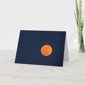 Moon Rise of the Super Moon | Savannah, Georgia Card