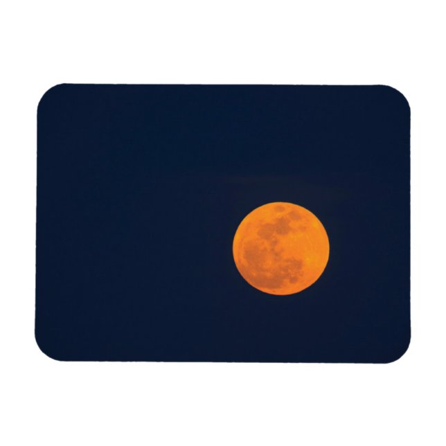 Moon Rise of the Super Moon | Savannah, Georgia Magnet (Horizontal)