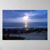 Moon Rise over Supertubes, J-Bay Bay, South Africa